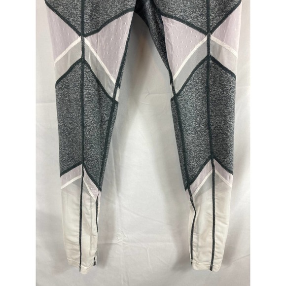 Zella Sun Salutation Grey/White Mesh Leggings size Small - Picture 4 of 8